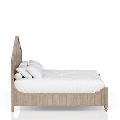 Elegant Panel Bed With Transitional Casual Design