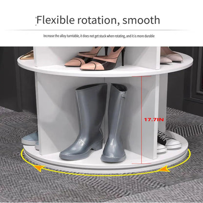 8 Tier Rotating Shoe Rack Tower and 360 Spinner