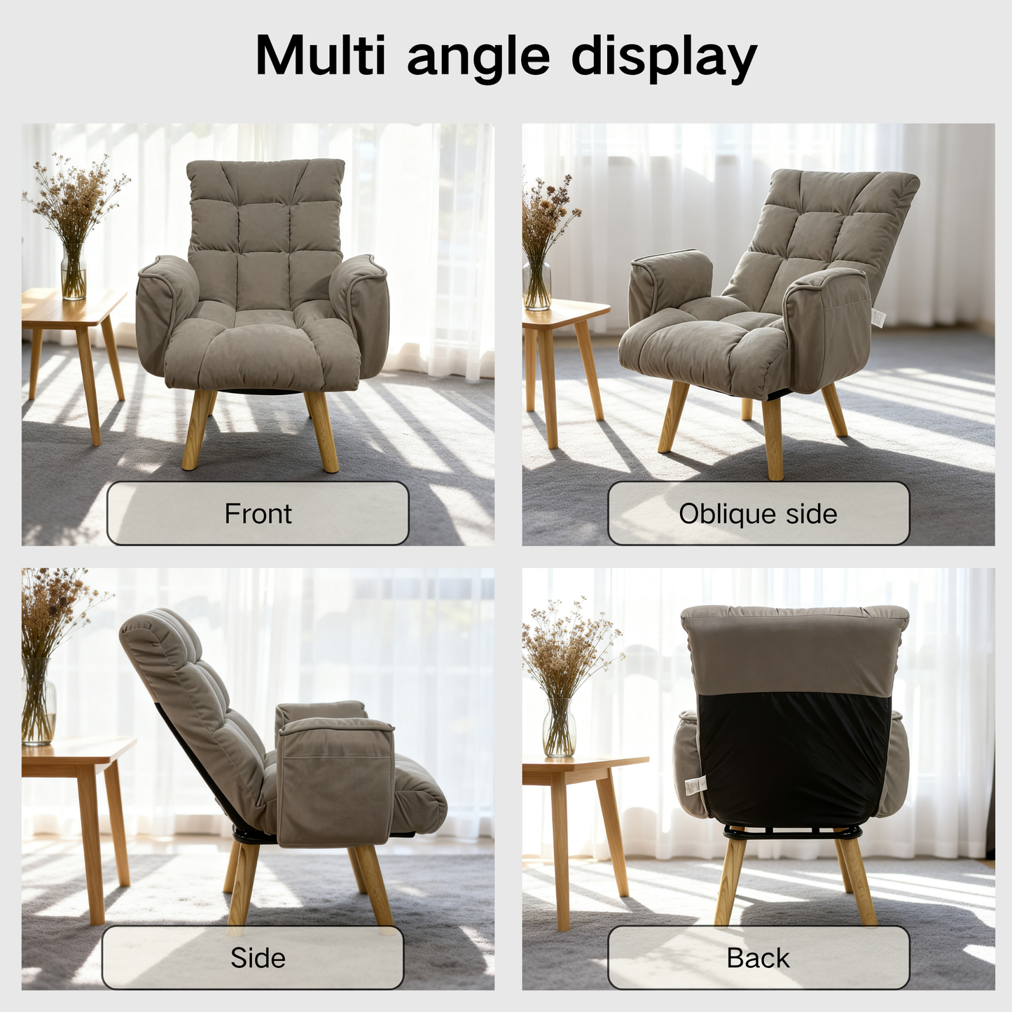 Rotatable and Adjustable Sofa Lounge Chair