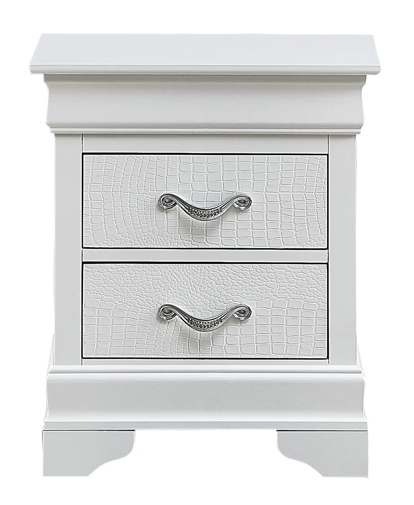 Decorative Nightstand with Modern Accents