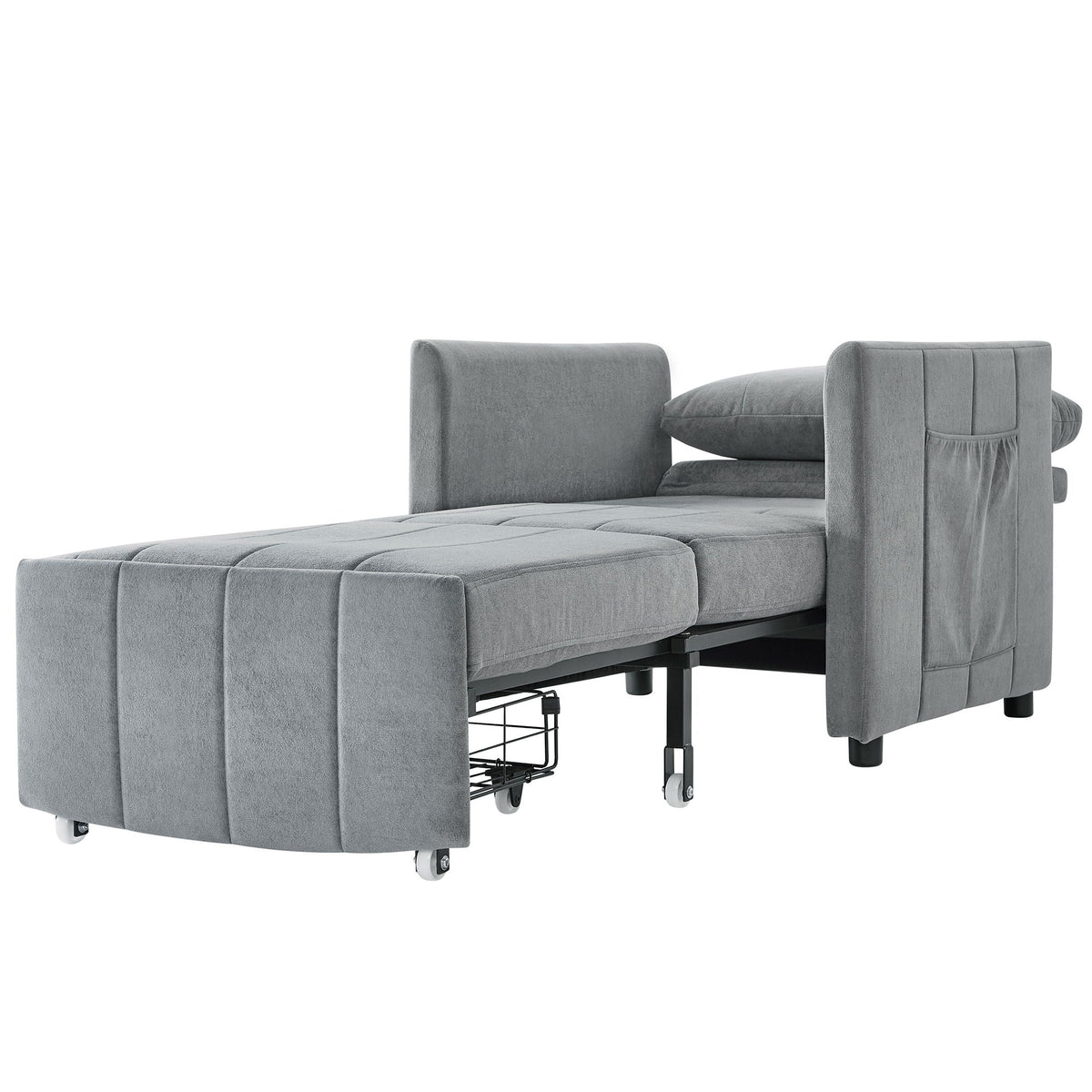Convertible Sleeper Sofa and Storage Pockets