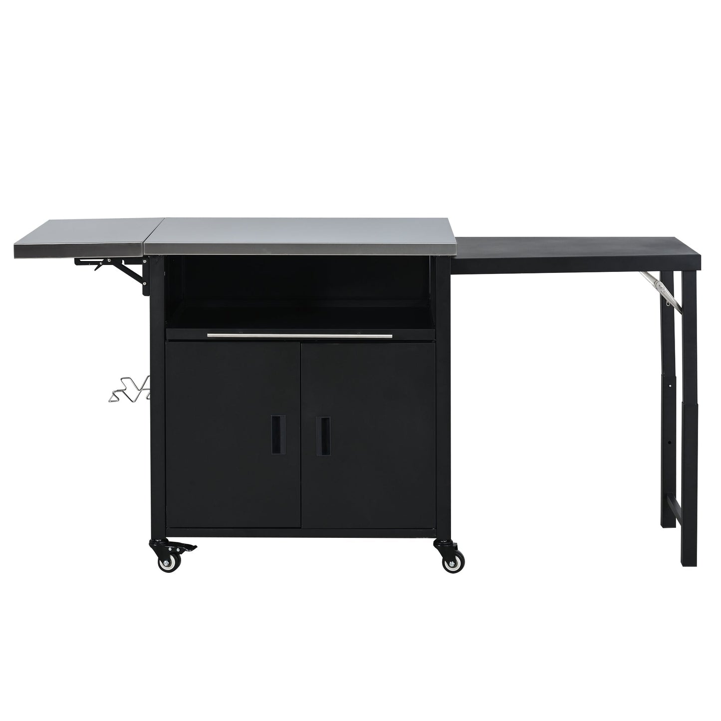 Foldable Outdoor Grill Cart and Prep Table