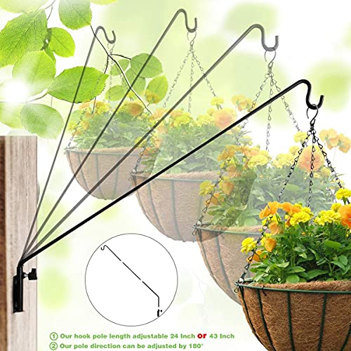 Bird Feeder Yard Fence Sell My Stuff black metal extendable 24–43 in 180° adjustable on Tampa Home & Garden Store