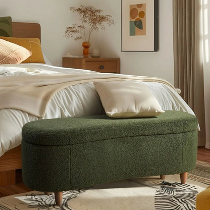 Flip Top Storage Bench With Soft Close Hinges