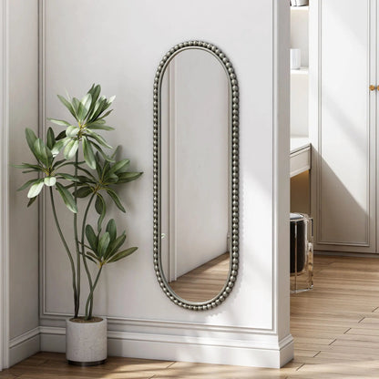 Oval Retro Mirror for Living Room Wall Hanging