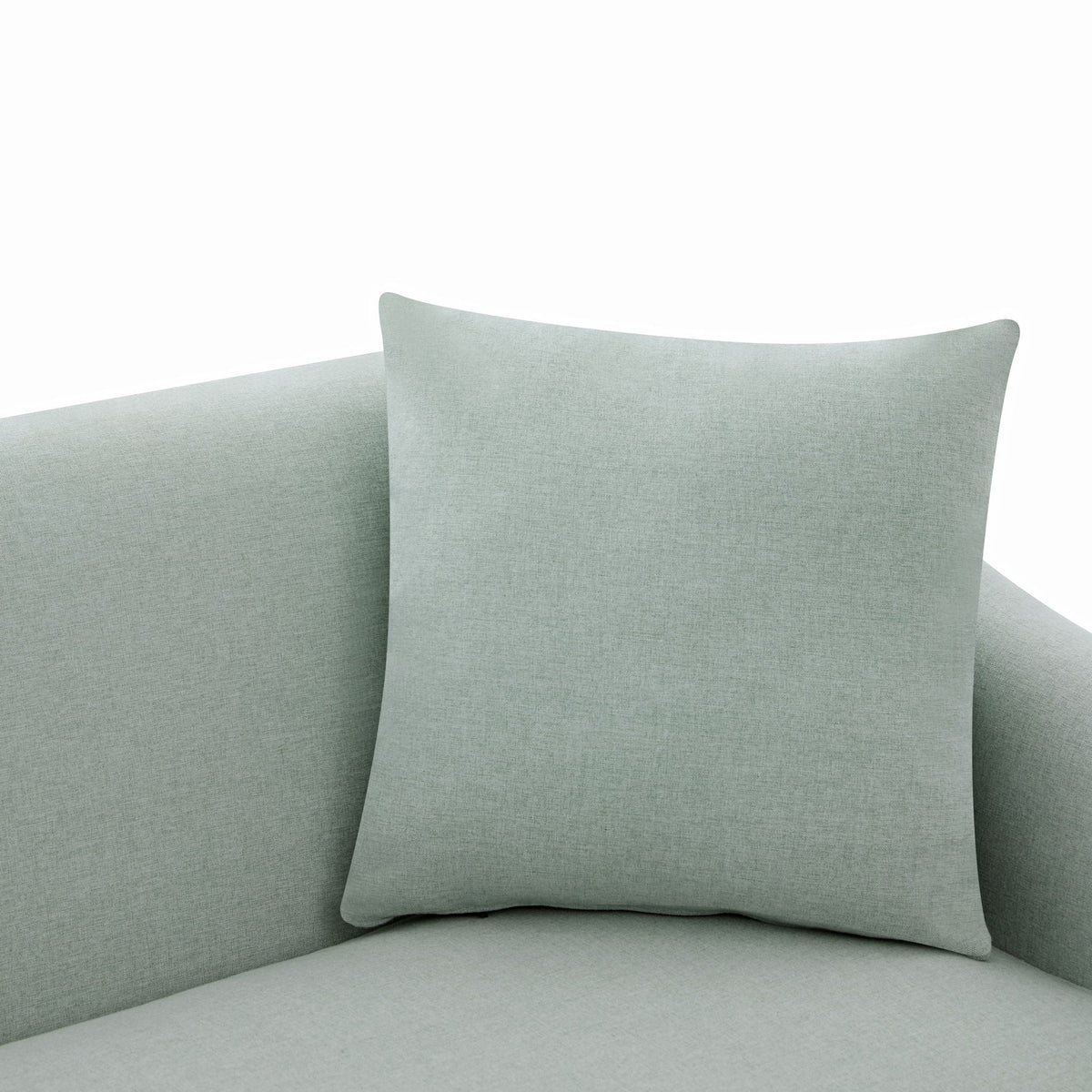 Modern 3 Seat Sofa With Chenille And Two Pillows