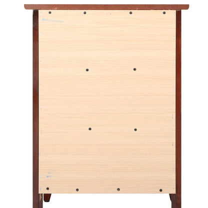 Dove Tailed Drawers 3 Drawer Nightstand light wood body dark brown legs Unique Piece Furniture on Tampa Home & Garden Store