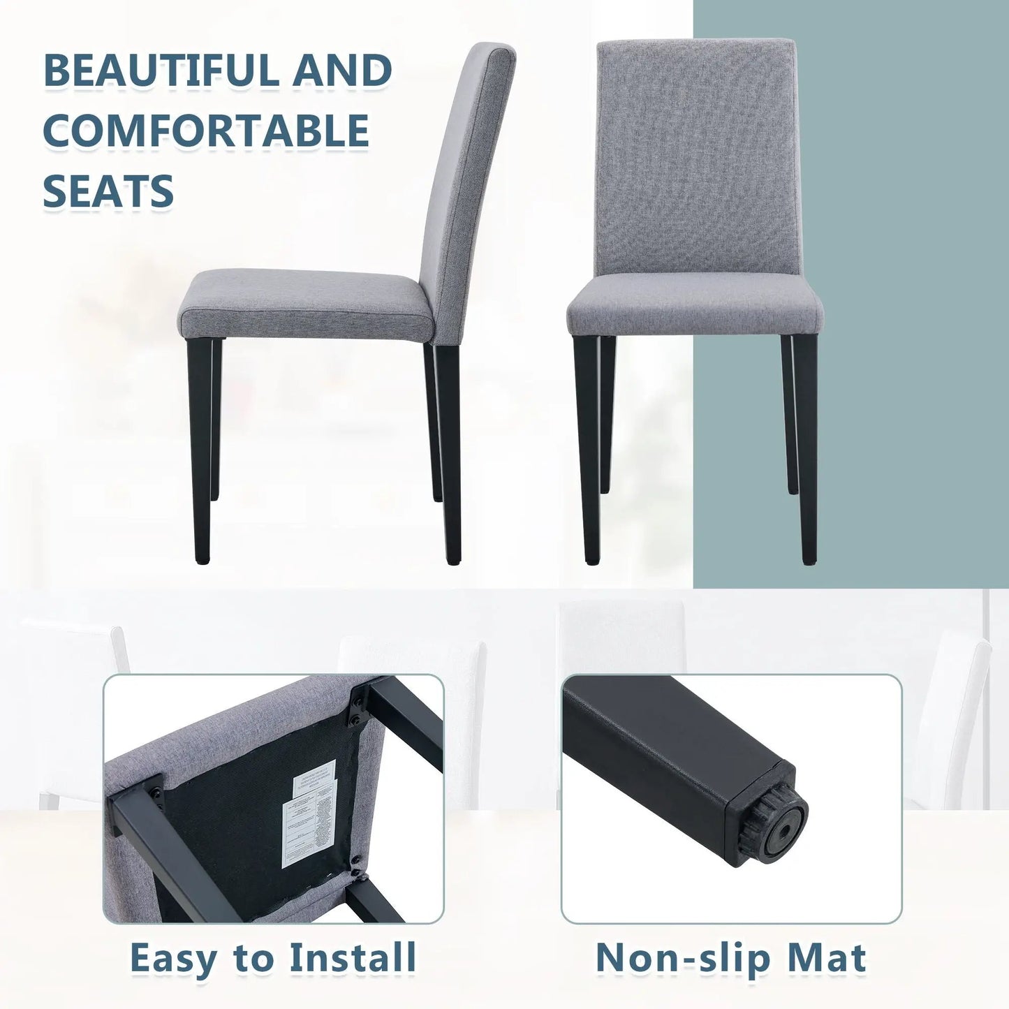 Versatile Dining Chairs with Comfortable Design