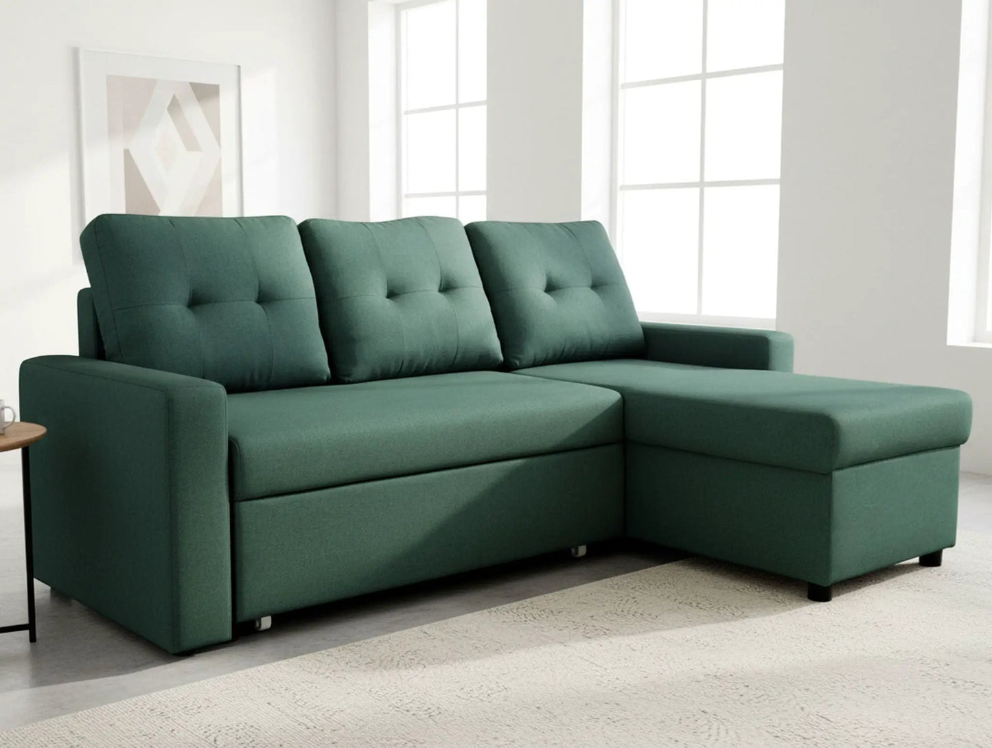 Convertible L Shaped Sectional Sleeper Sofa Bed