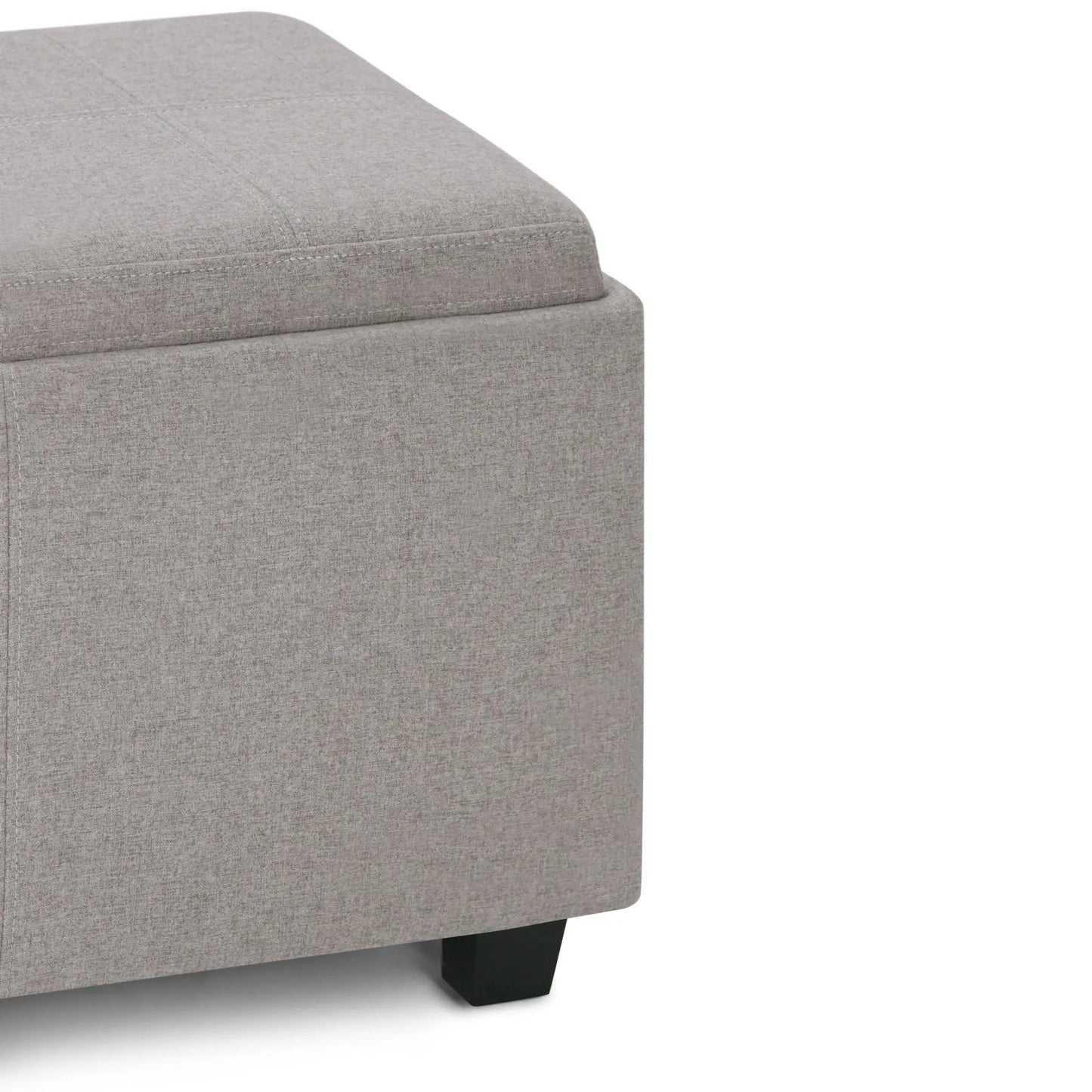 Avalon Upholstered Storage Ottoman With Trays