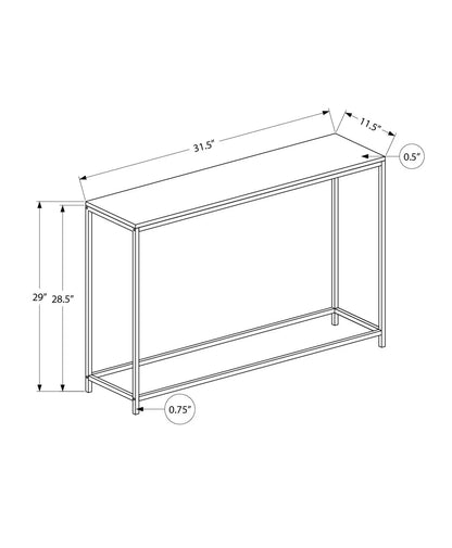 Accent Console Table for Entryway by Unique Piece Furniture, metal frame, two-tier design on Tampa Home & Garden Store