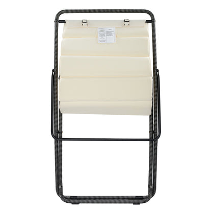 Pair of Outdoor Chairs with Adjustable Backrest