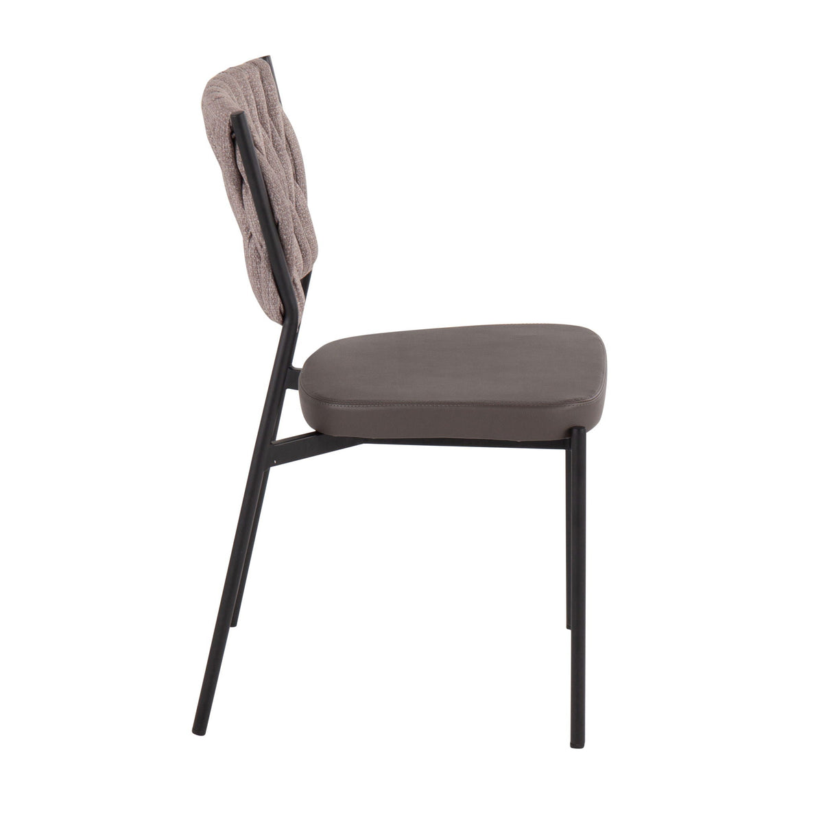 Braided Contemporary Chair Set with Padded Seat dark gray HouseOfZazla kids chairs on Tampa Home & Garden Store