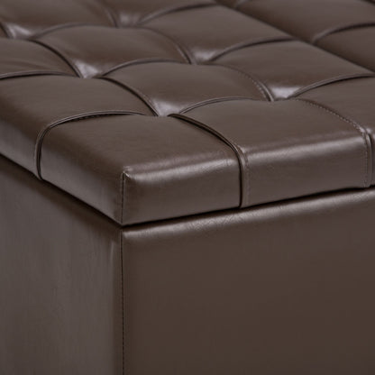 Harrison Upholstered Coffee Table Storage Ottoman