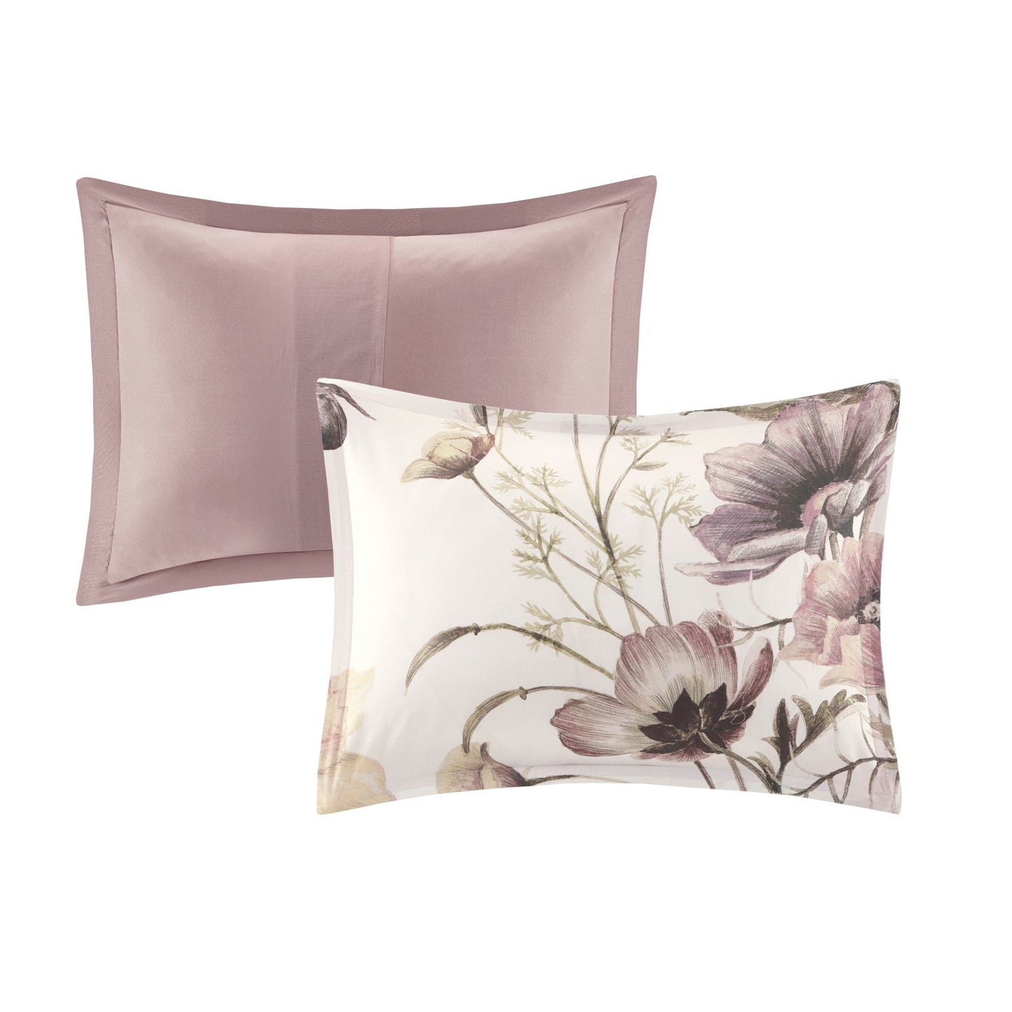 8 Piece Cotton Printed Comforter Set Blush King with 2 decorative pillows on Tampa Home & Garden Store