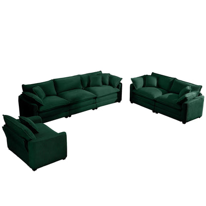 Elegant Sectional Sofa Set with Deep Seats
