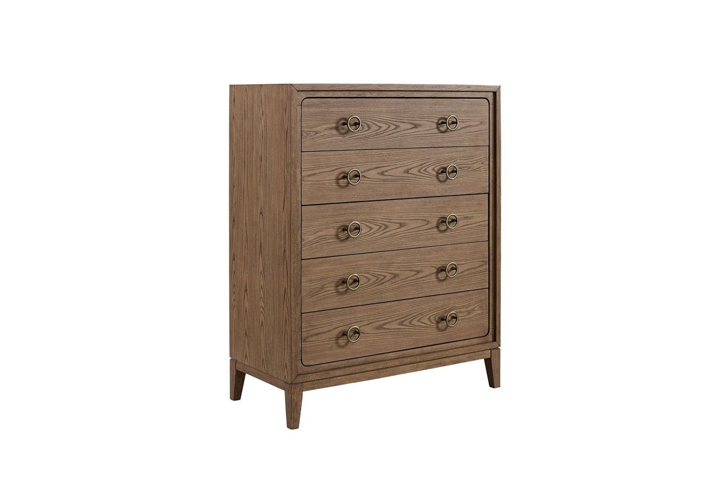 5 Drawer Chest With Solid Wood Elm Veneers