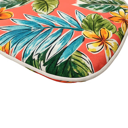 Bright Coral Set of Four Outdoor Chair Cushions