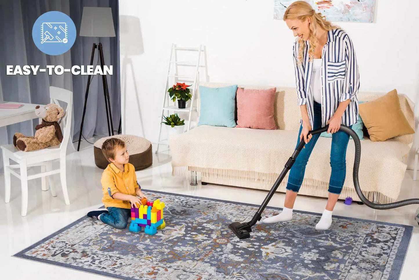 Payas Trendy Traditional Area Rug in Neutral