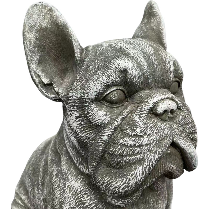 Heavy Duty French Bulldog Resin Statue for Garden