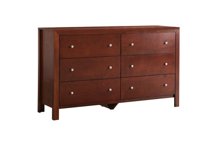 Cherry wood veneer dresser with 8 drawers, silver knobs Summit by HouseOfZazla on Tampa Home & Garden Store