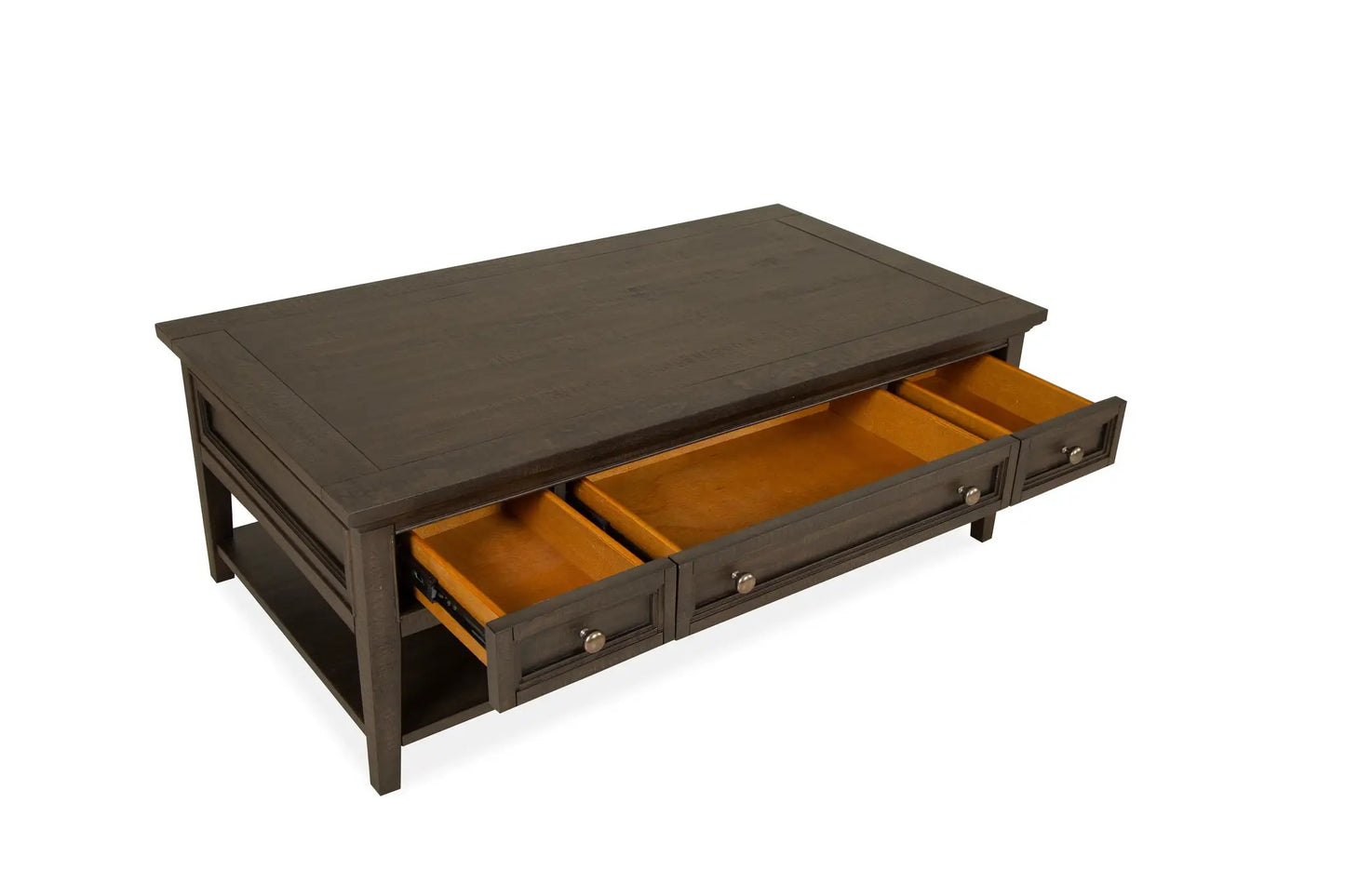 Westley Falls rectangular cocktail table graphite finish casters Unique Piece Furniture on Tampa Home & Garden Store