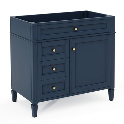 Solid Wood Bathroom Vanity and Two Drawers