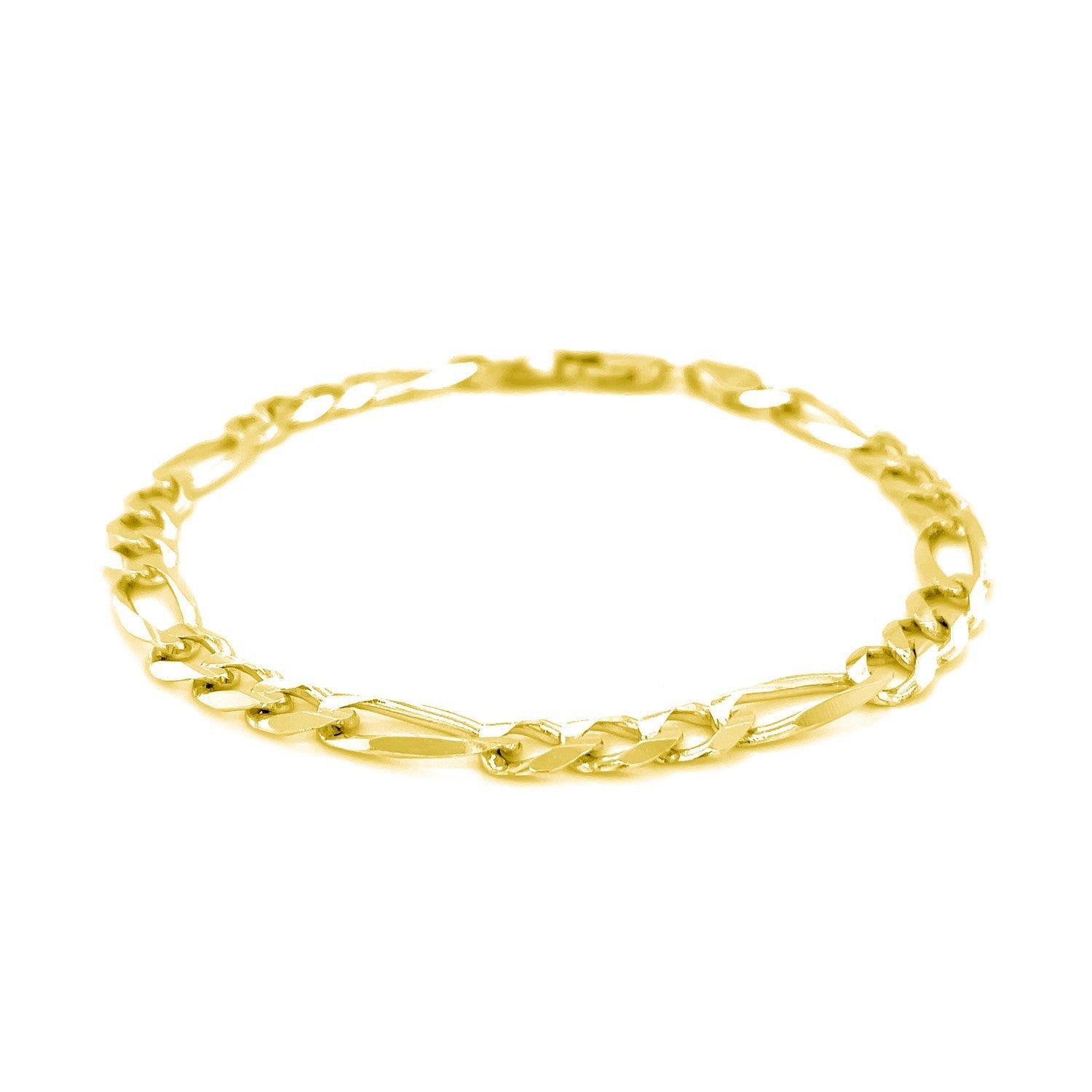 6.0mm 14k yellow gold solid Figaro bracelet by Bids.com on Tampa Home & Garden Store