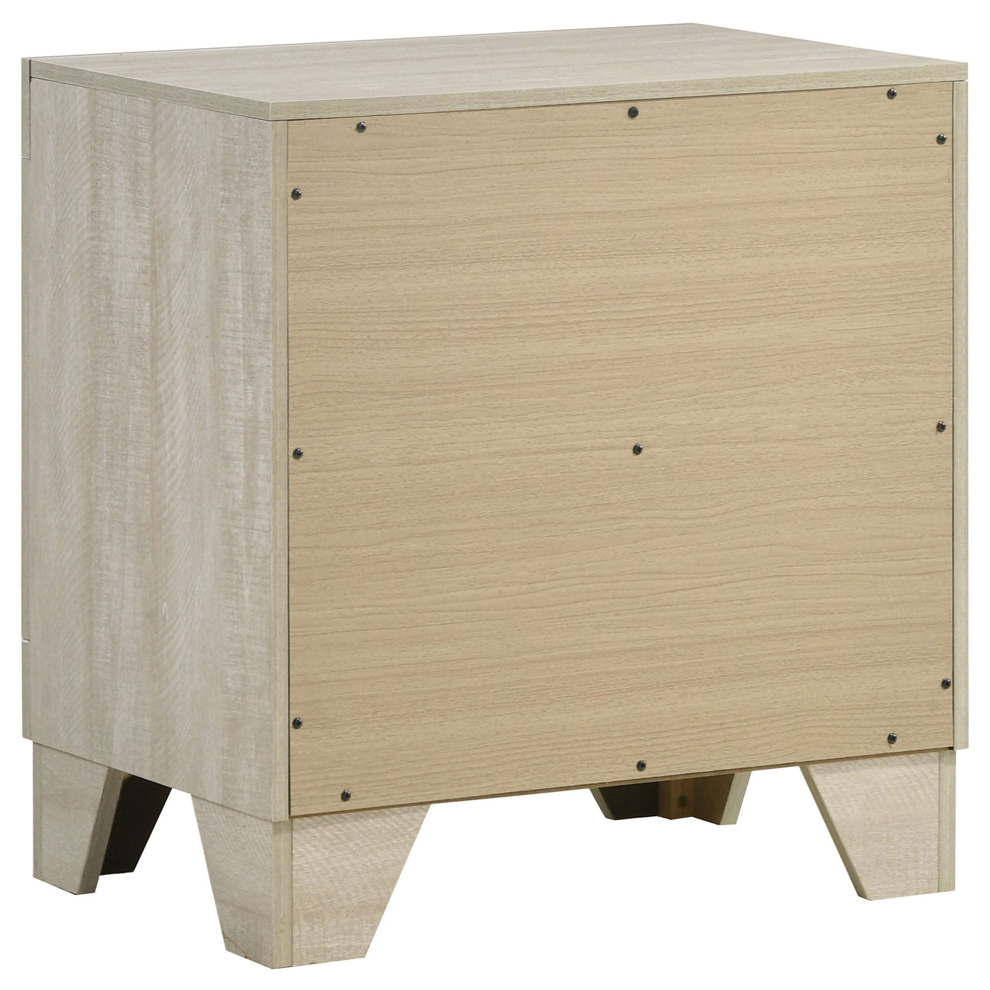 Strout rustic 4 piece queen dresser by HouseOfZazla in light oak with paneled drawers on Tampa Home & Garden Store