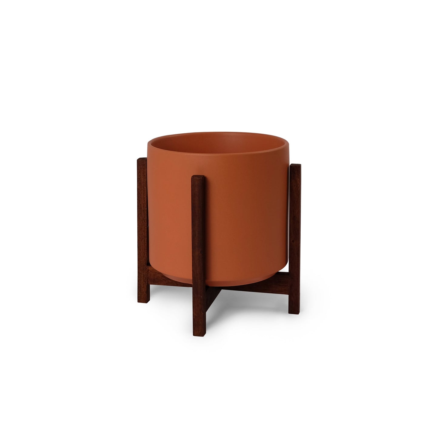 Cilindro de cerámica para artículos sólidos: con o sin soporte de caoba