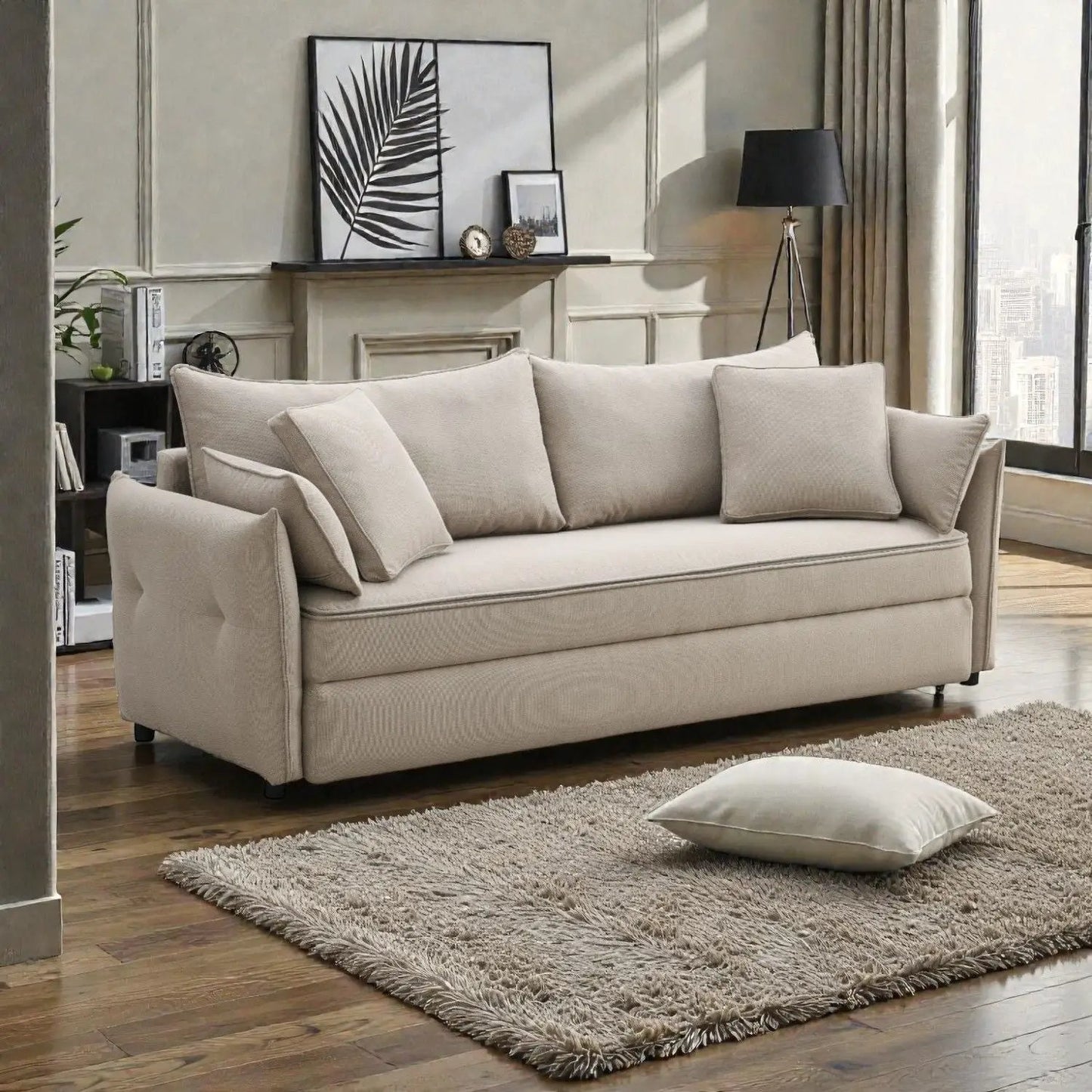 Irina Pull Out Sleep Sofa With Storage Unit
