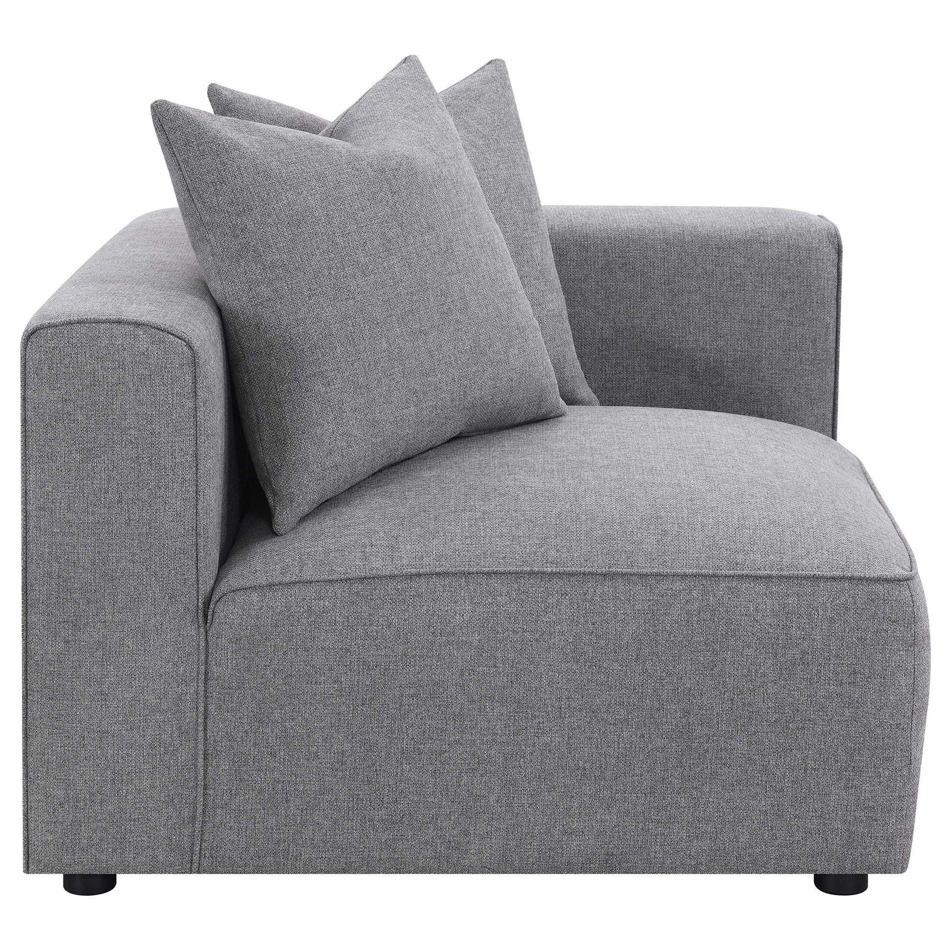 Amherst gray modular sectional with cushions, 2-piece living room set by HouseOfZazla on Tampa Home & Garden Store