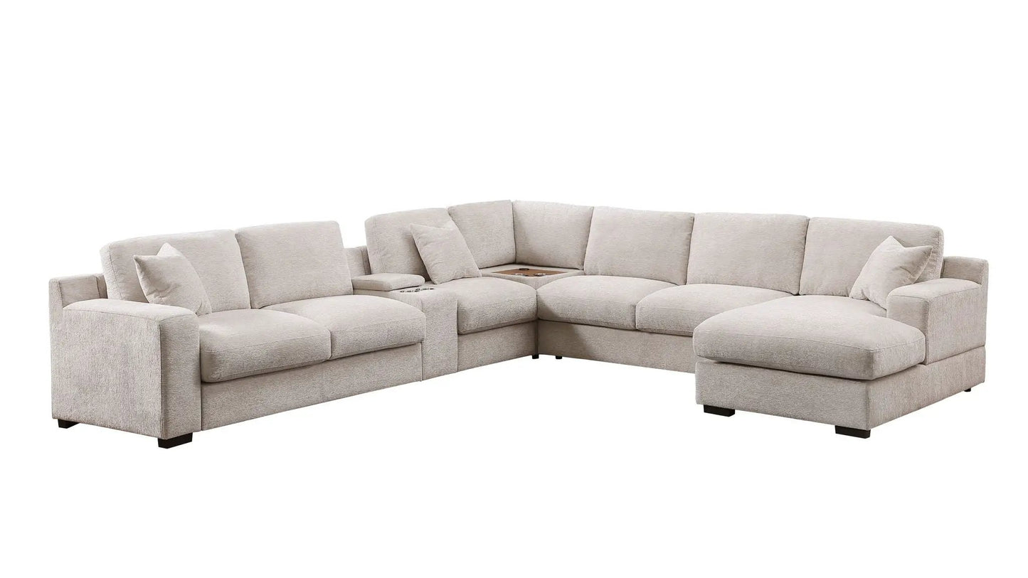 Celine Fabric Corner Sectional Sofa Right Chaise