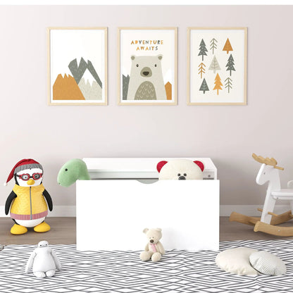 Toy Storage Organizer Rolling Drawer Chest White