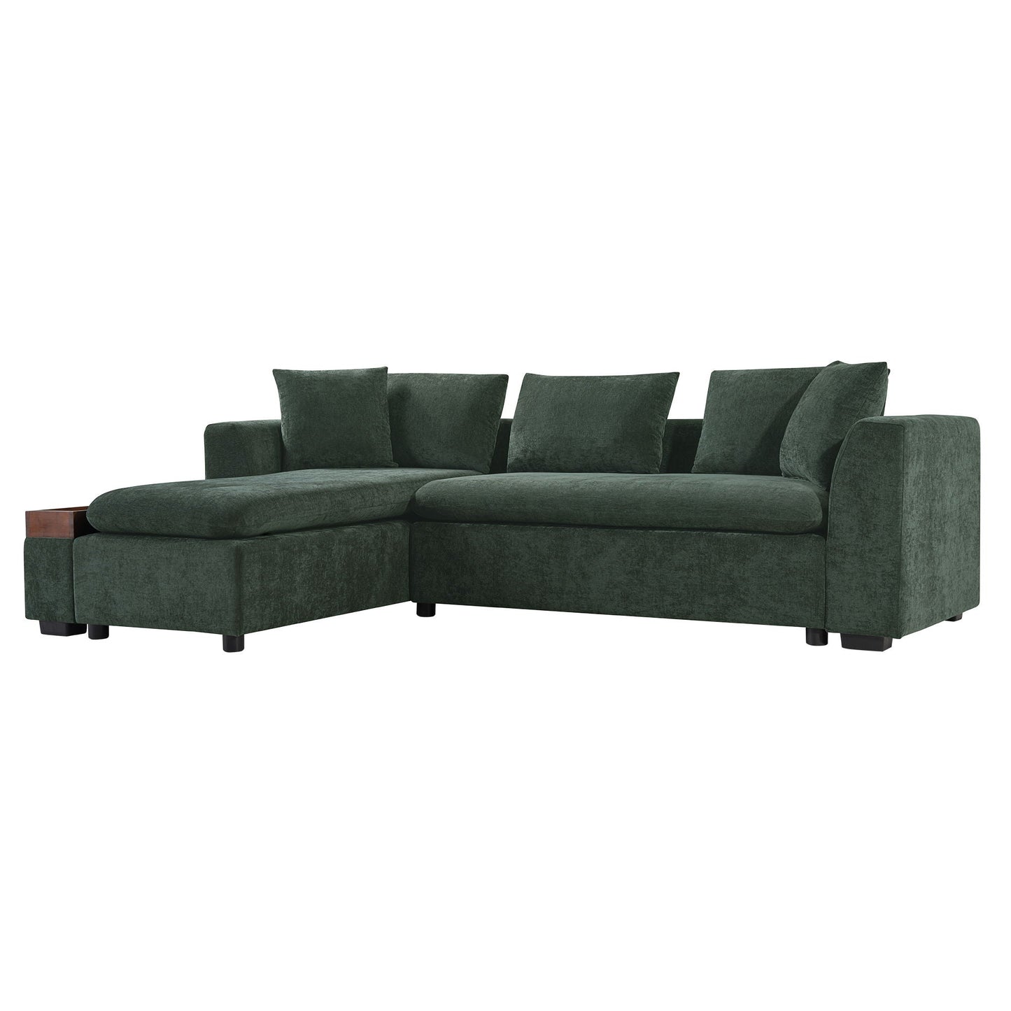 Modern L Shaped Sofa With Storage And Upholstery
