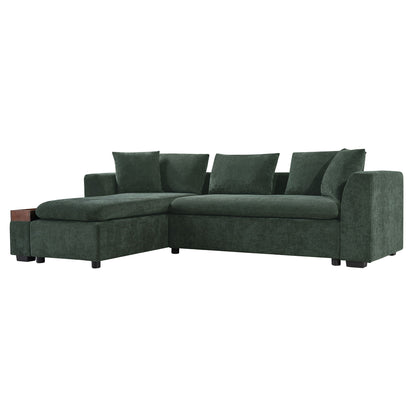 Modern L Shaped Sofa With Storage And Upholstery