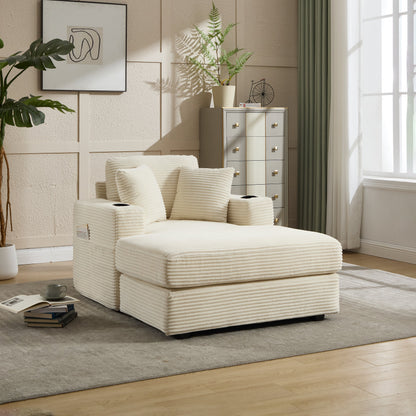 Quality Corduroy Chaise and a Relaxing Home Sofa