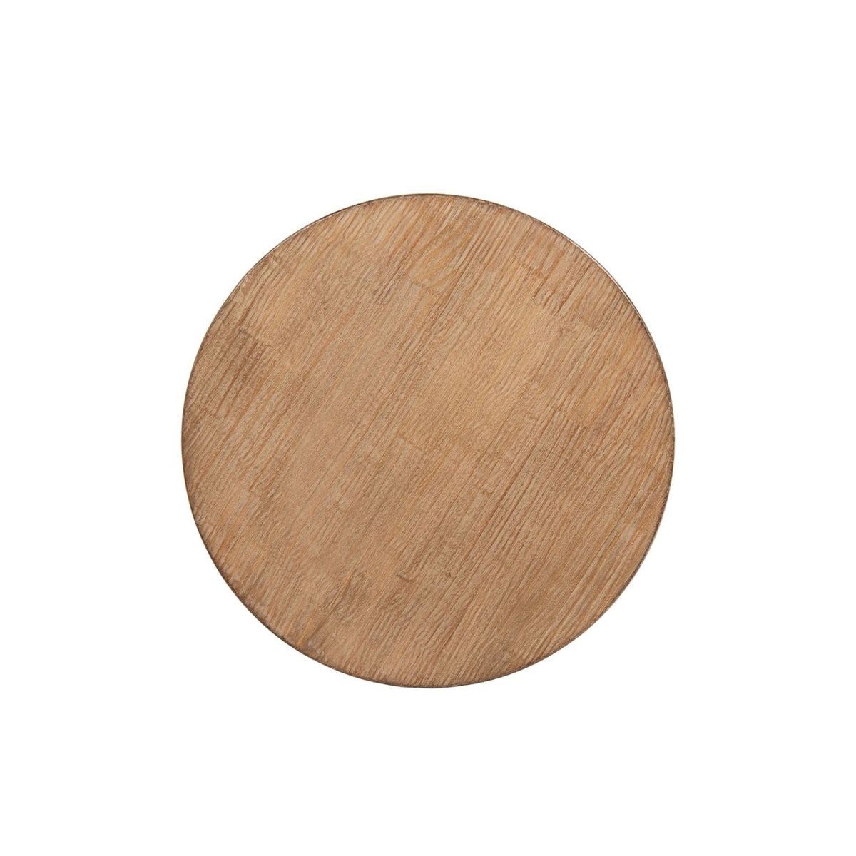 Antique brown round side table with reclaimed pine top Carmel by HouseOfZazla on Tampa Home & Garden Store