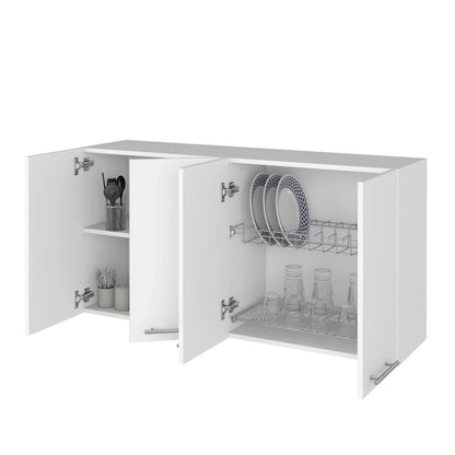 Kitchen Cabinet Durham White Four Doors Set
