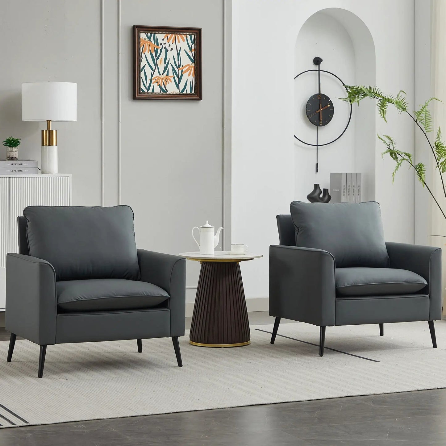 Nordic Retro Light Upholstered Sofa Chair