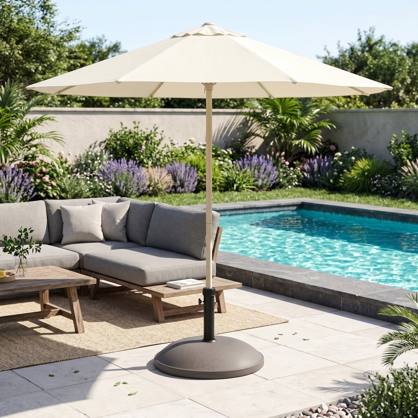Ander 68 Pound Outdoor Patio Base for Gardens