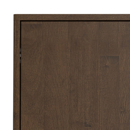 Harper Walnut Brown 2-Door Sideboard Buffet front in walnut wood grain by HouseOfZazla on Tampa Home & Garden Store