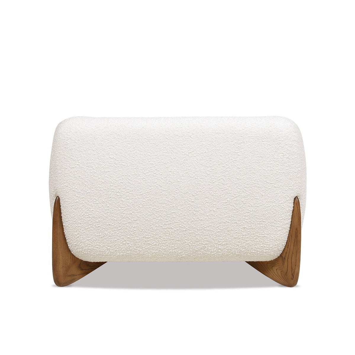 Sherpa Arm Chair with removable cushion, white sherpa upholstery, wood legs HouseOfZazla on Tampa Home & Garden Store