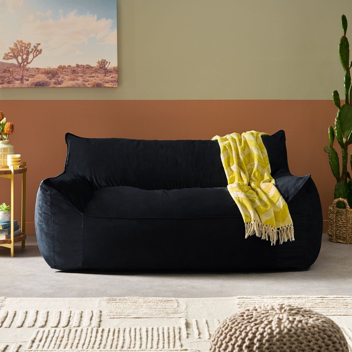 Fila Seater Bean Bag Chair with Armrests