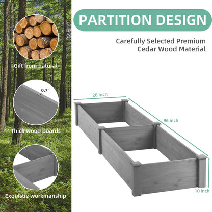 Modern Outdoor Raised Garden Bed and Stand