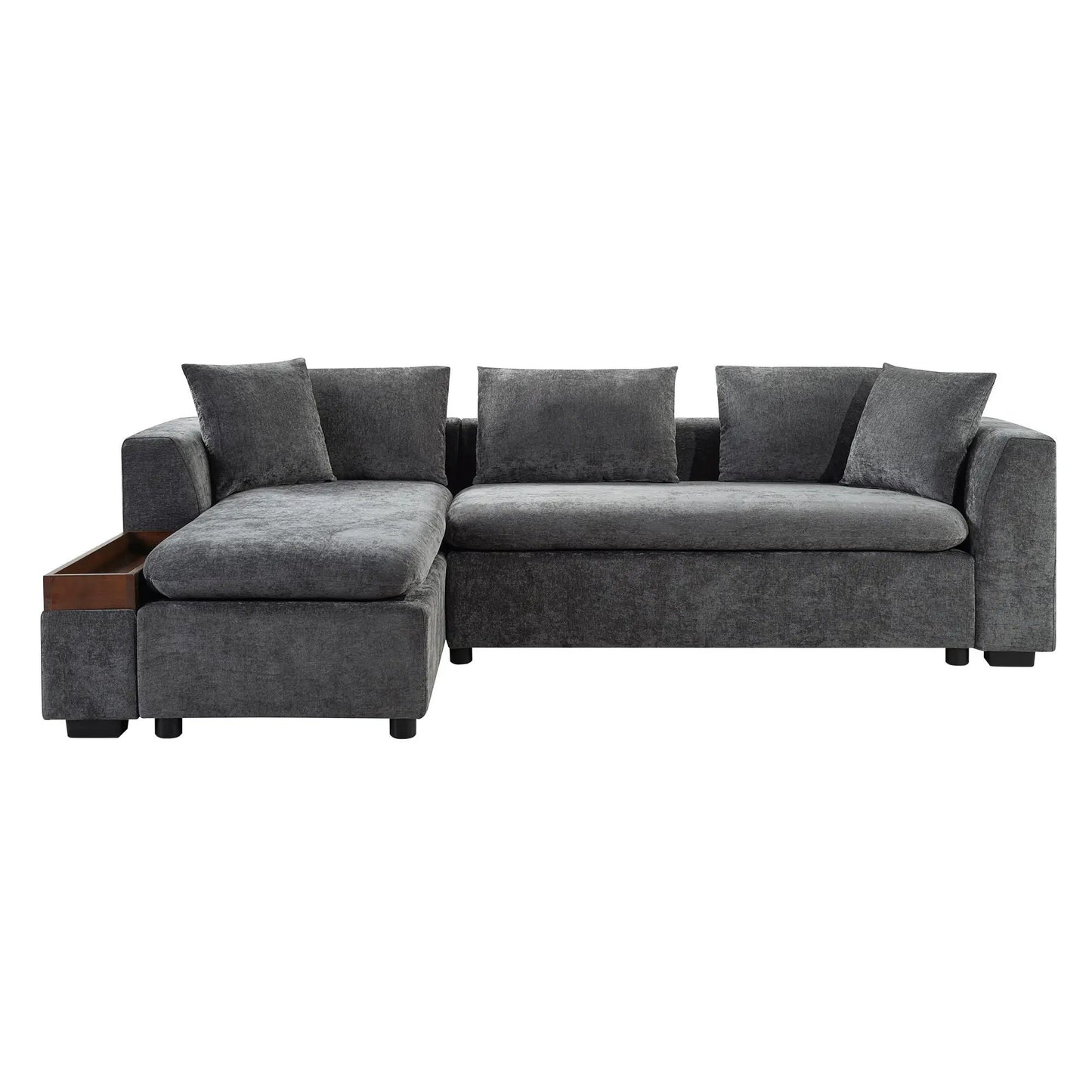 Modern L Shaped Sectional Sofa with Storage