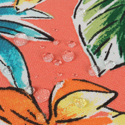 Bright Coral Set of Four Outdoor Chair Cushions