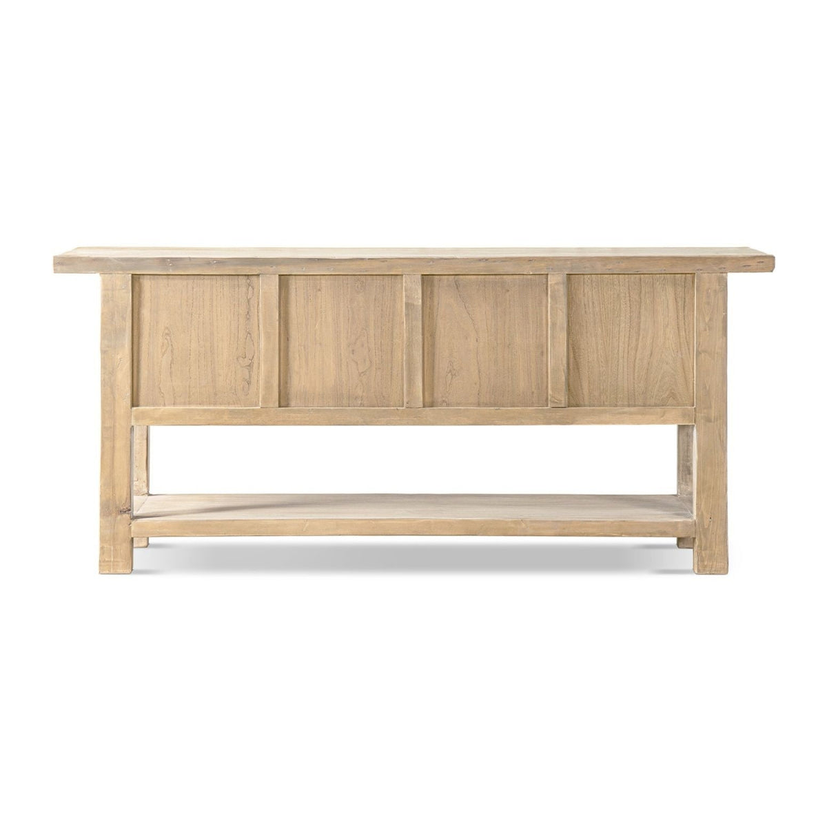 Reclaimed pine sideboard with open lower shelf in natural finish on Tampa Home & Garden Store