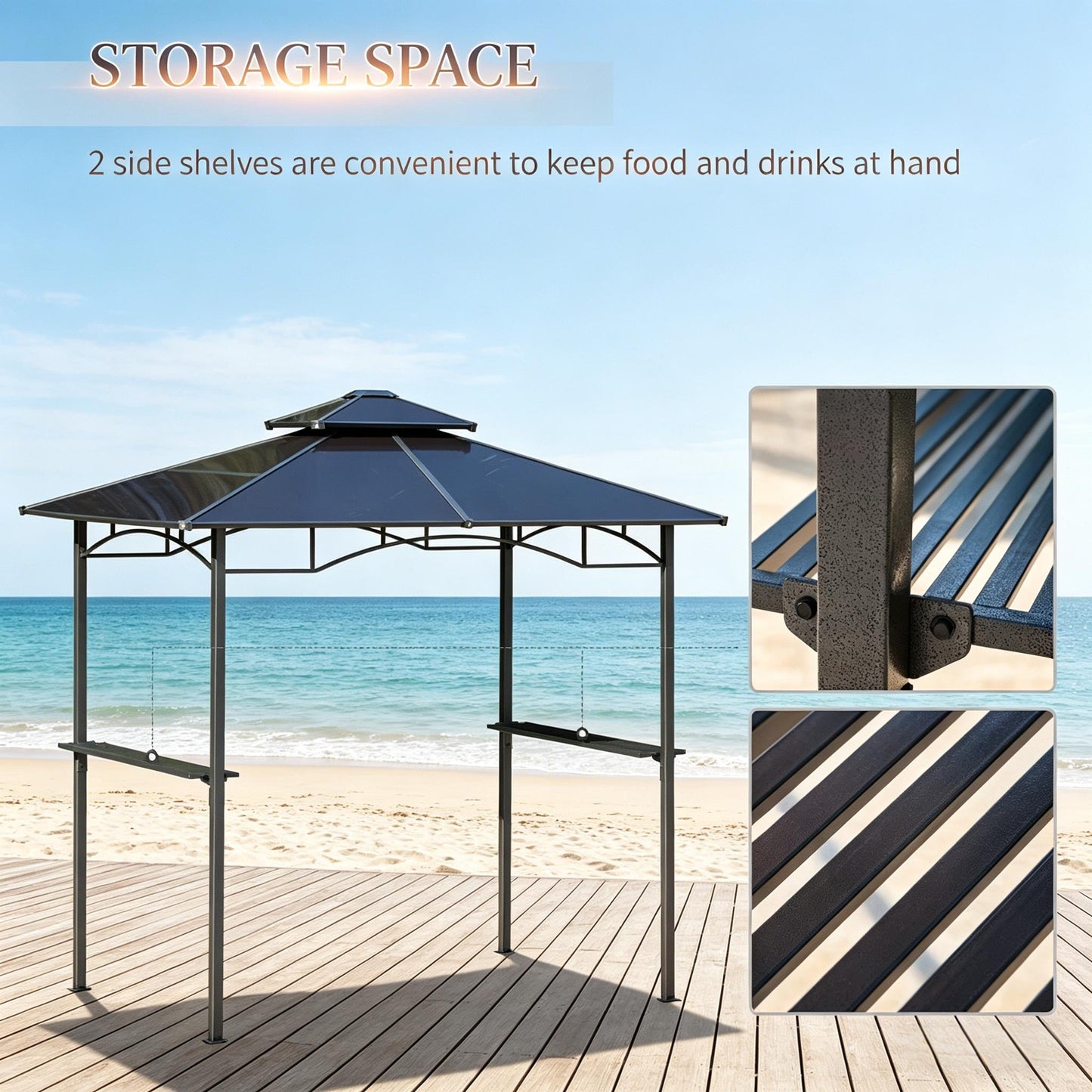 Outdoor Bbq Canopy Gazebo and Shade Shelter