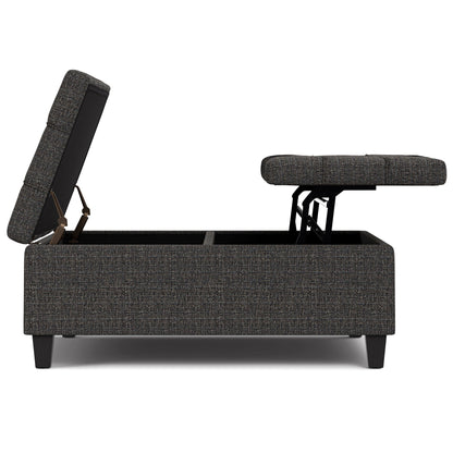 Harrison Upholstered Coffee Table Storage Ottoman